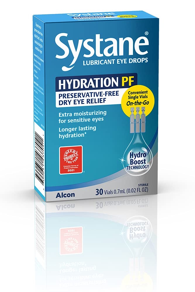 Systane Hydration PF Lubricant Eye Drops Vials - 30ct