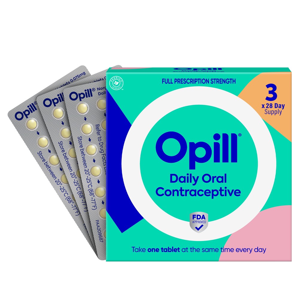 Opill Daily Oral Contraceptive, Tablets, 84ct