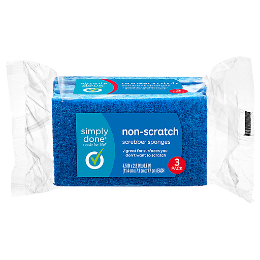 Simply Done Non-Scratch Scrubber Sponges 3 Sponges
