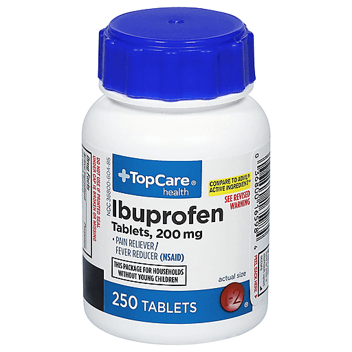 TopCare Ibuprofen Pain Reliever Tablets 200 mg, 250 ct