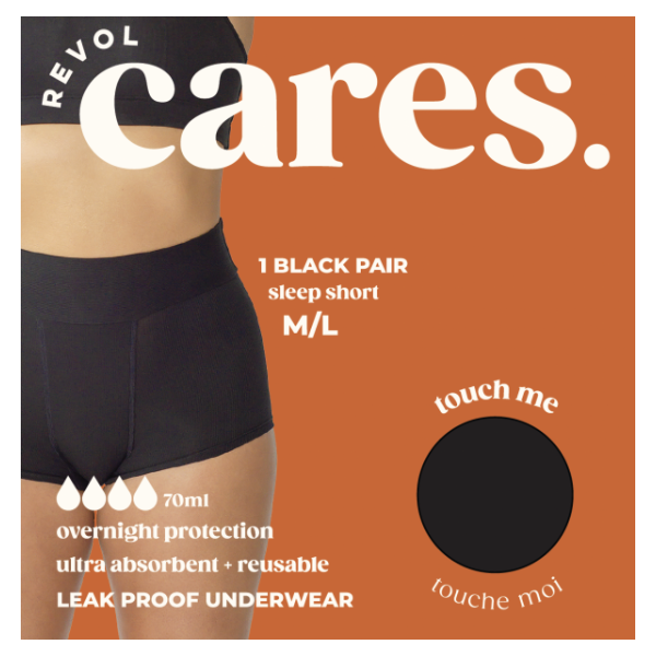 Revol Cares Black Sleep Short M L