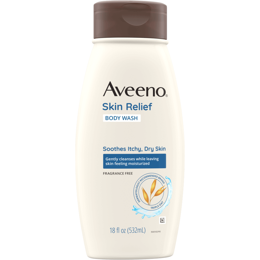 Aveeno Skin Relief Moisturizing Body Wash, Oat And Shea Butter, Fragrance Free 18Oz