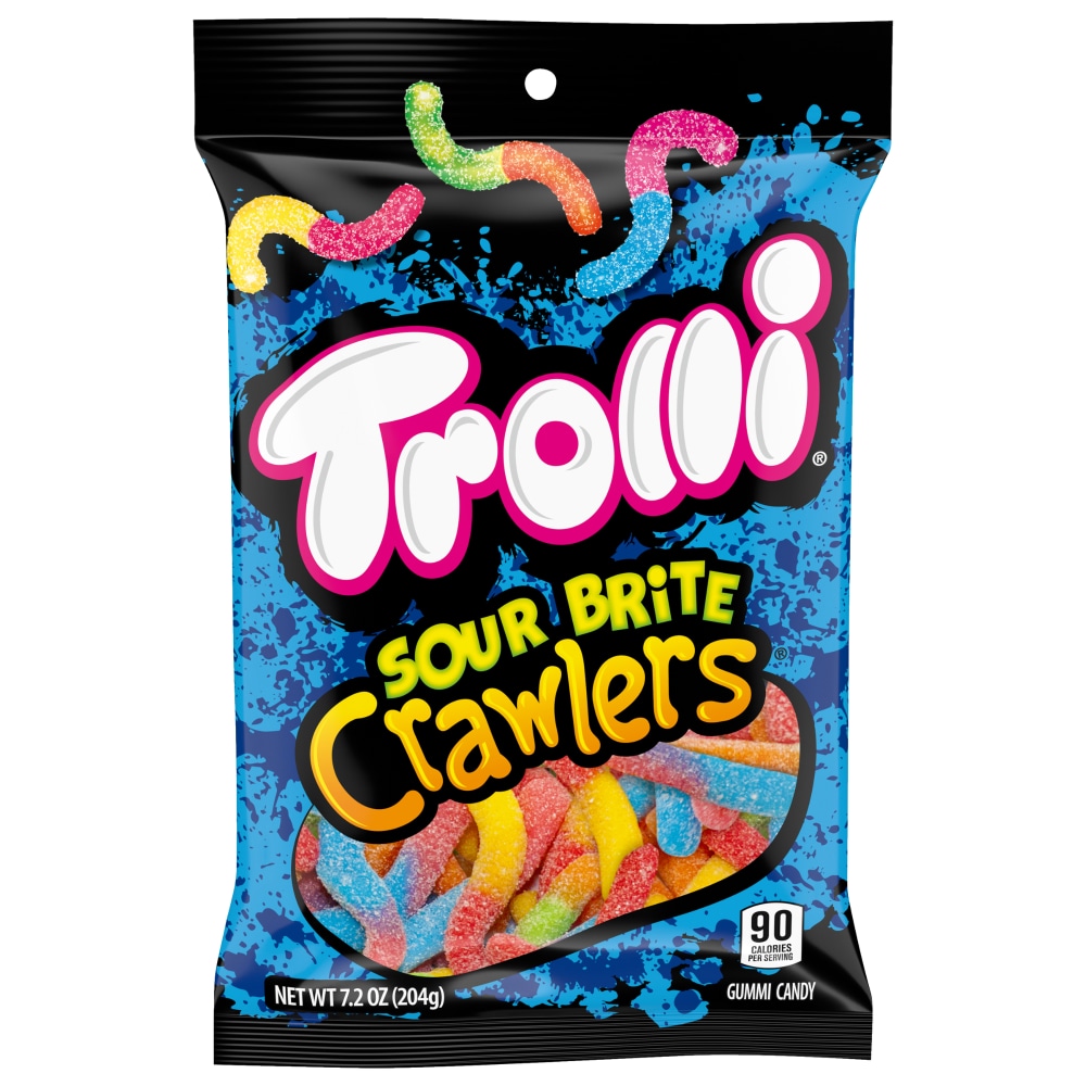 Trolli Candy Sour Brite Crawlers Gummi Worms - 7.2oz