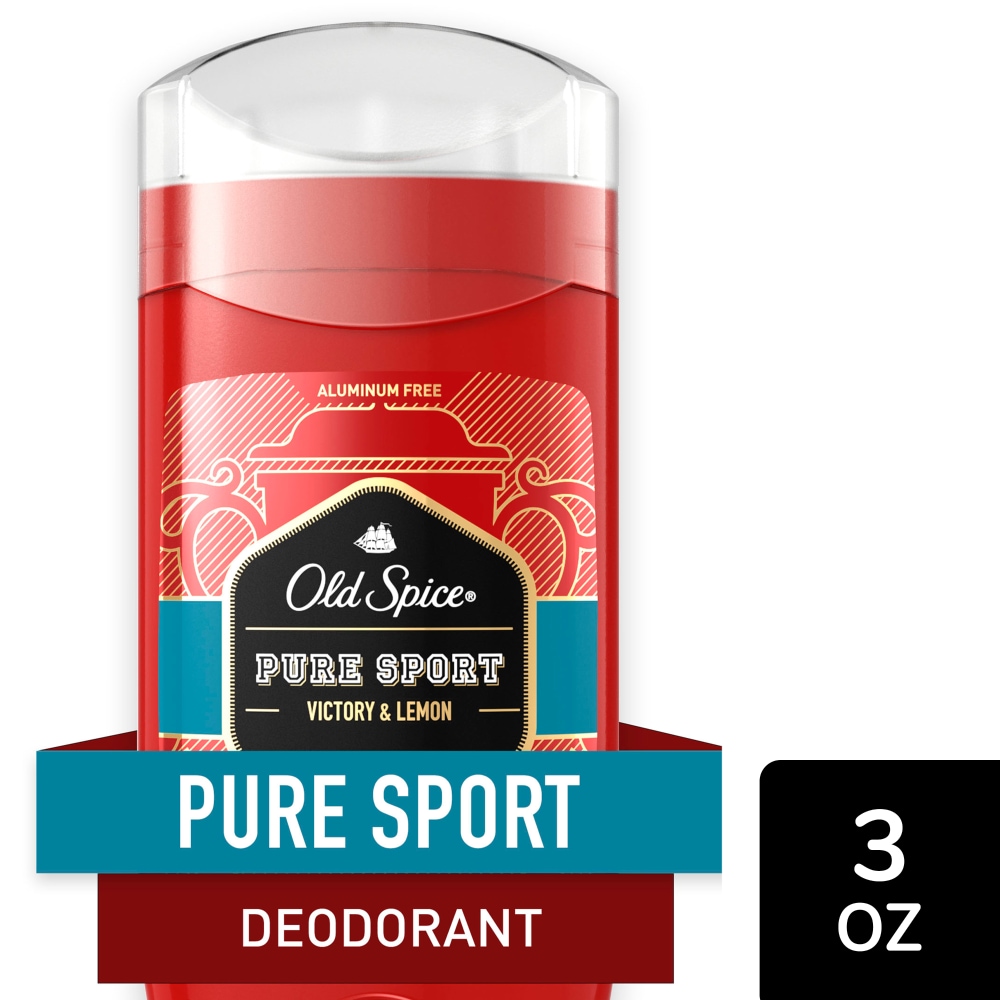 Old Spice Red Collection Deodorant For Men, Aluminum Free, Pure Sport Scent, 3.0 Oz