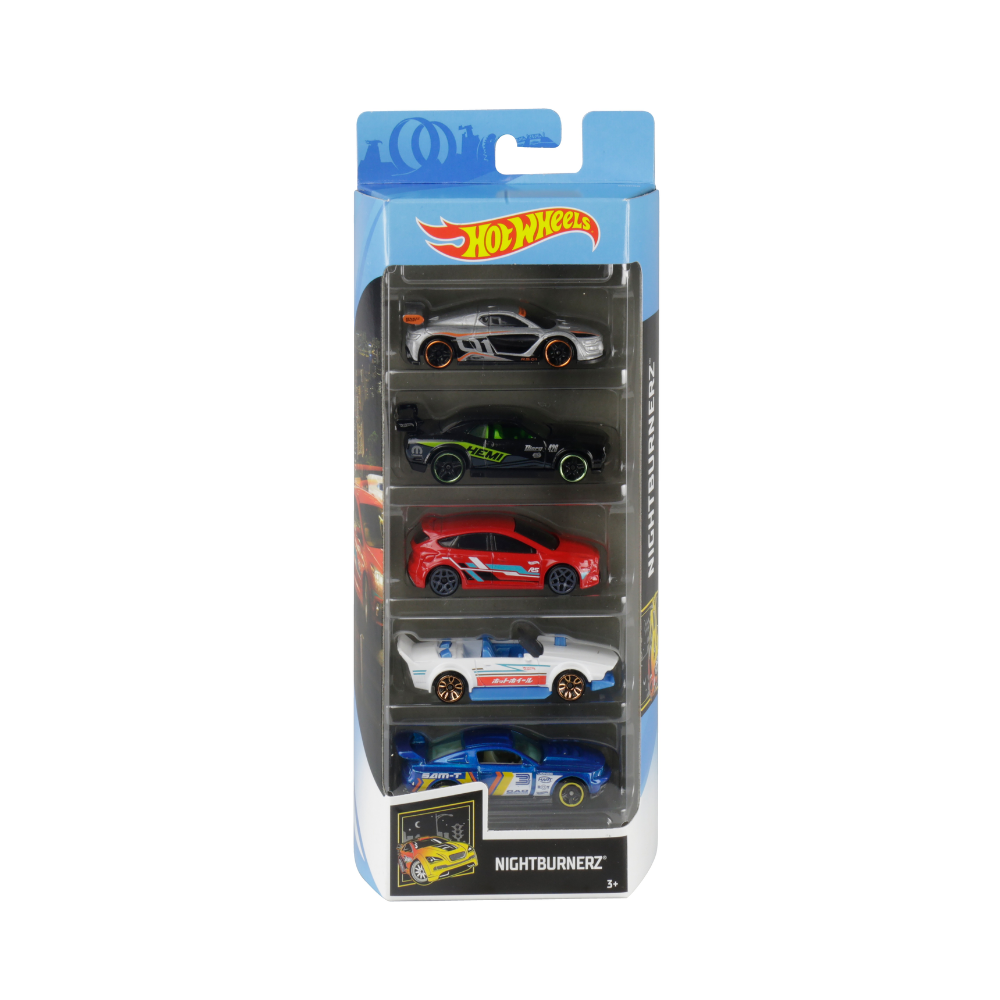 Hot Wheels Die Cast Vehicle 5 Car Gift Pack Assorted