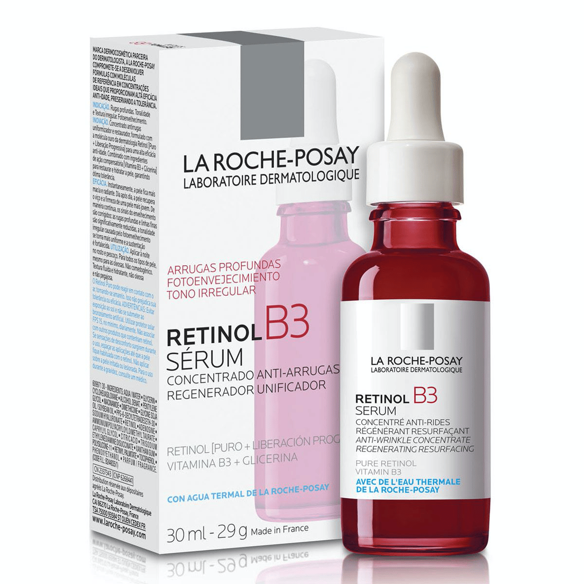 La Roche-Posay Anti-Aging Retinol B3 Serum For Lines, Wrinkles, And Uneven Skin Tone 30 mL