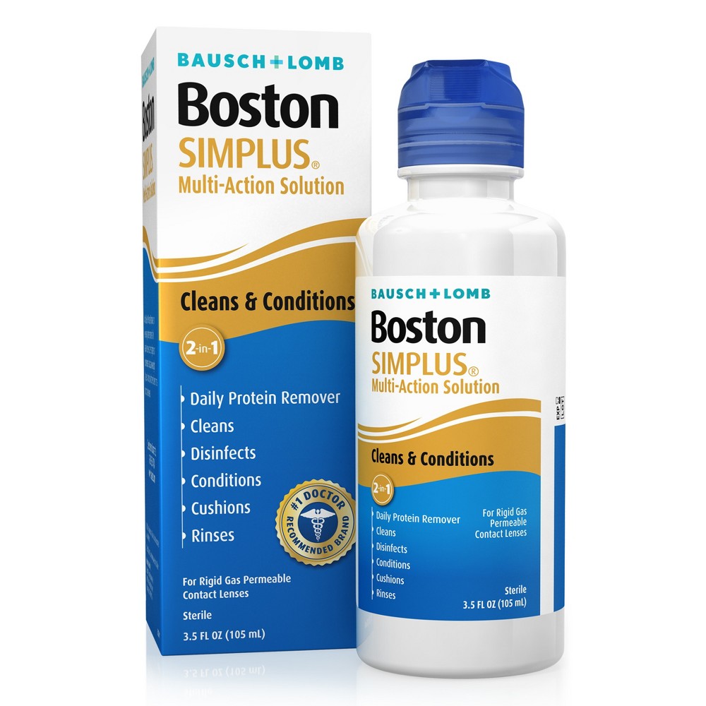 Bausch & Lomb Boston Simplus Multipurpose Contact Lens Solution 3.5 Fl Oz