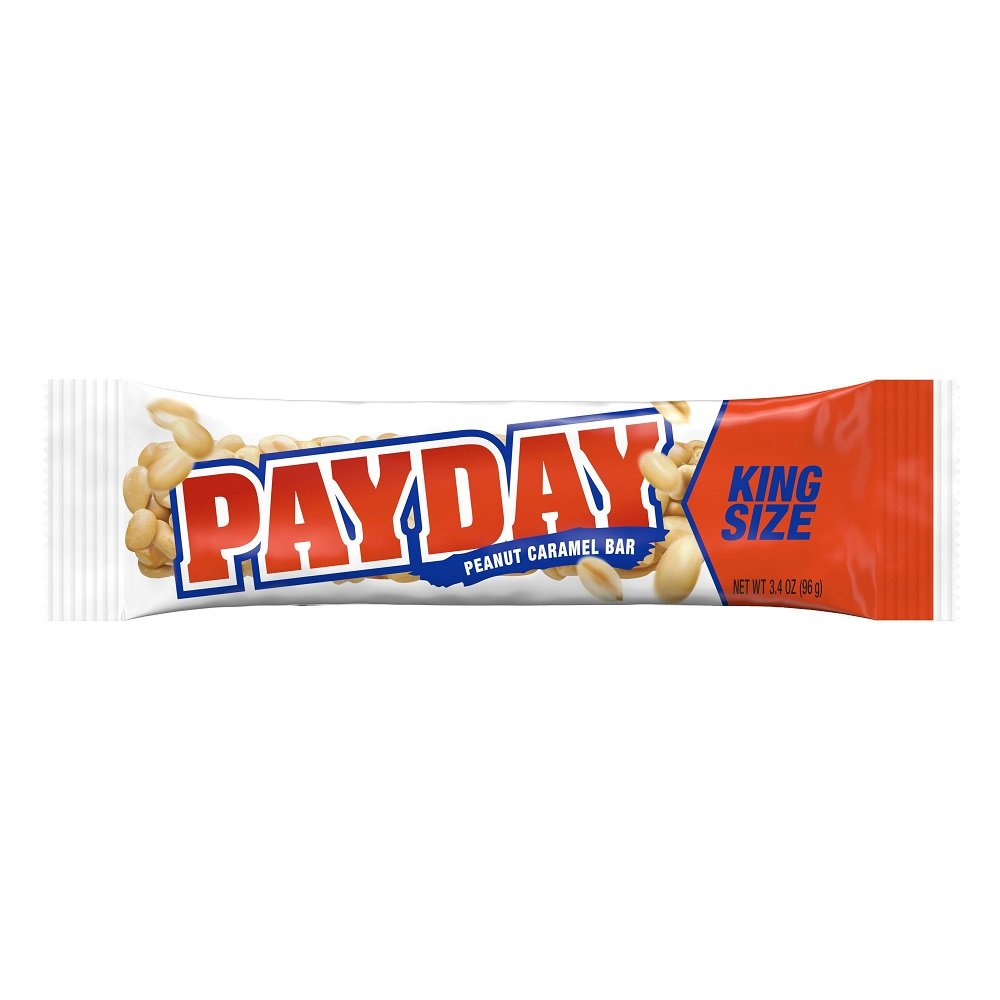 PayDay Peanut And Caramel, Gluten Free King Size Candy Bar, 3.4 Oz