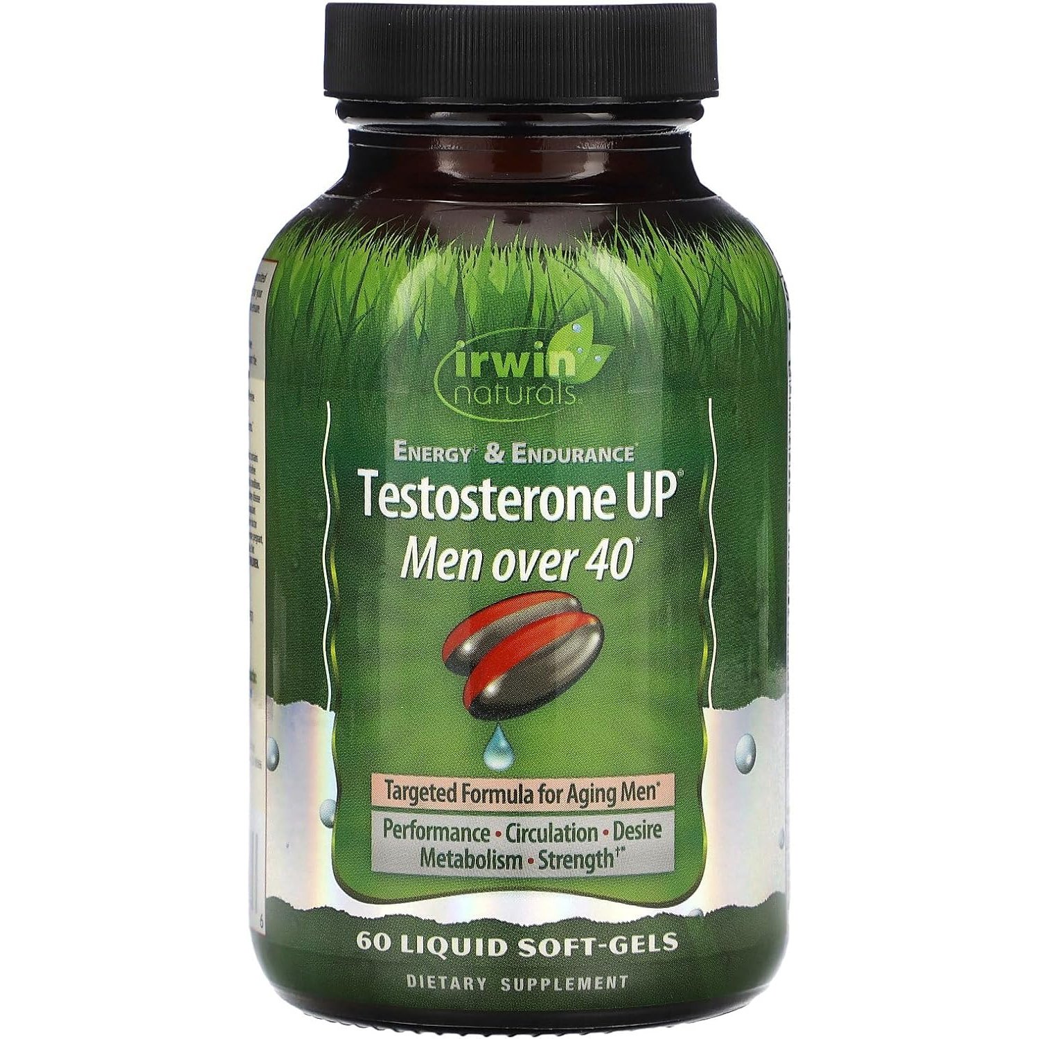 Irwin Naturals Testosterone UP, Men Over 40, Liquid Softgels