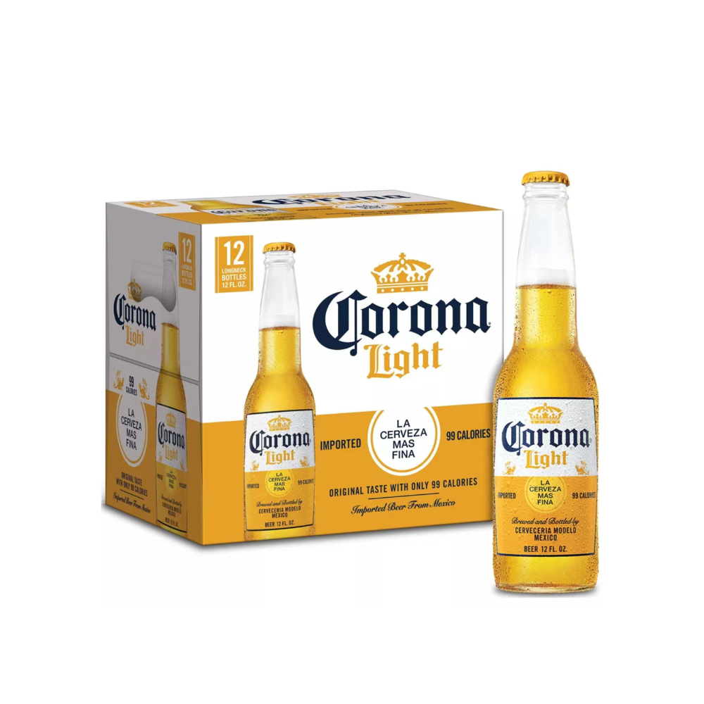 Corona Light 12oz 12pk Bottles