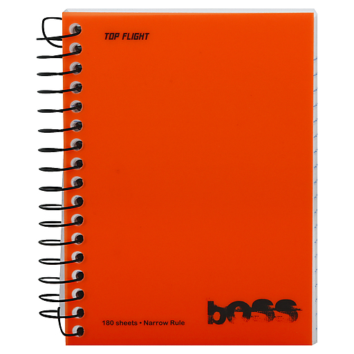 Top Flight 180 Sheets Narrow Rule Chub Notebook
