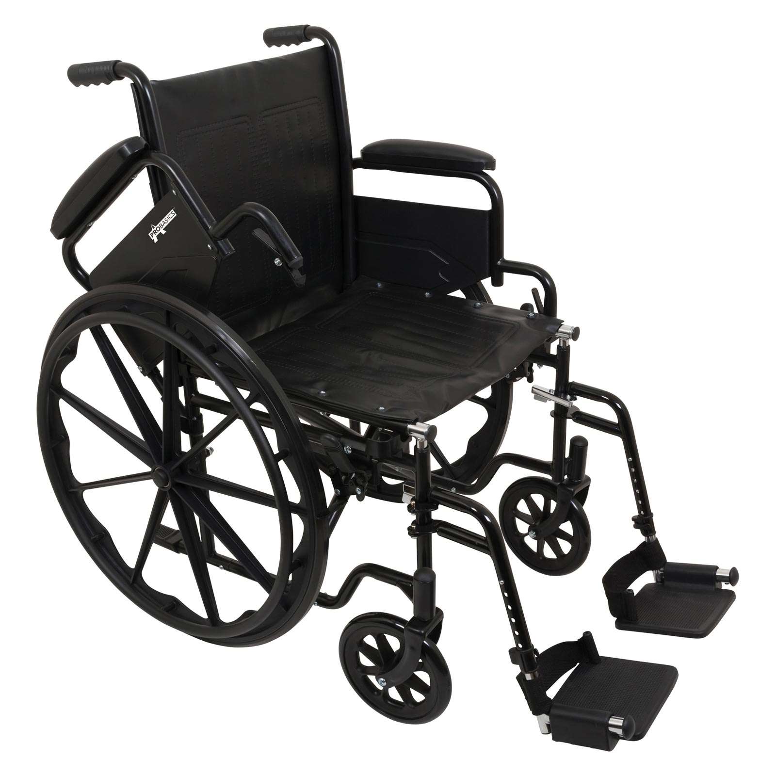 ProBasics Wheelchair 18\" K1/K2 Flip Back Desk Arms And Swingaway Foot Rests