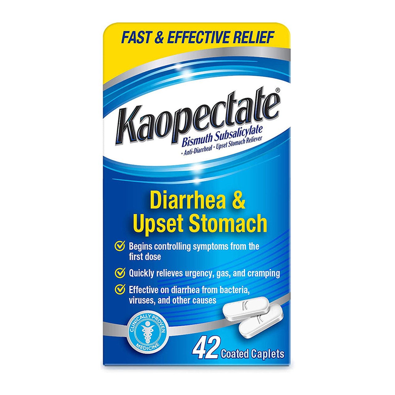 Kaopectate Diarrhea & Upset Stomach Reliever Coated Caplets