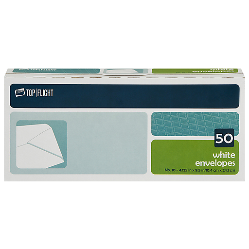 Top Flight 6900815 Size 10 Plain White Envelopes