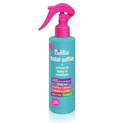Rock The Locks Coconut Oil Happy Hawaiian Leave In Conditioner, 8.5 Oz