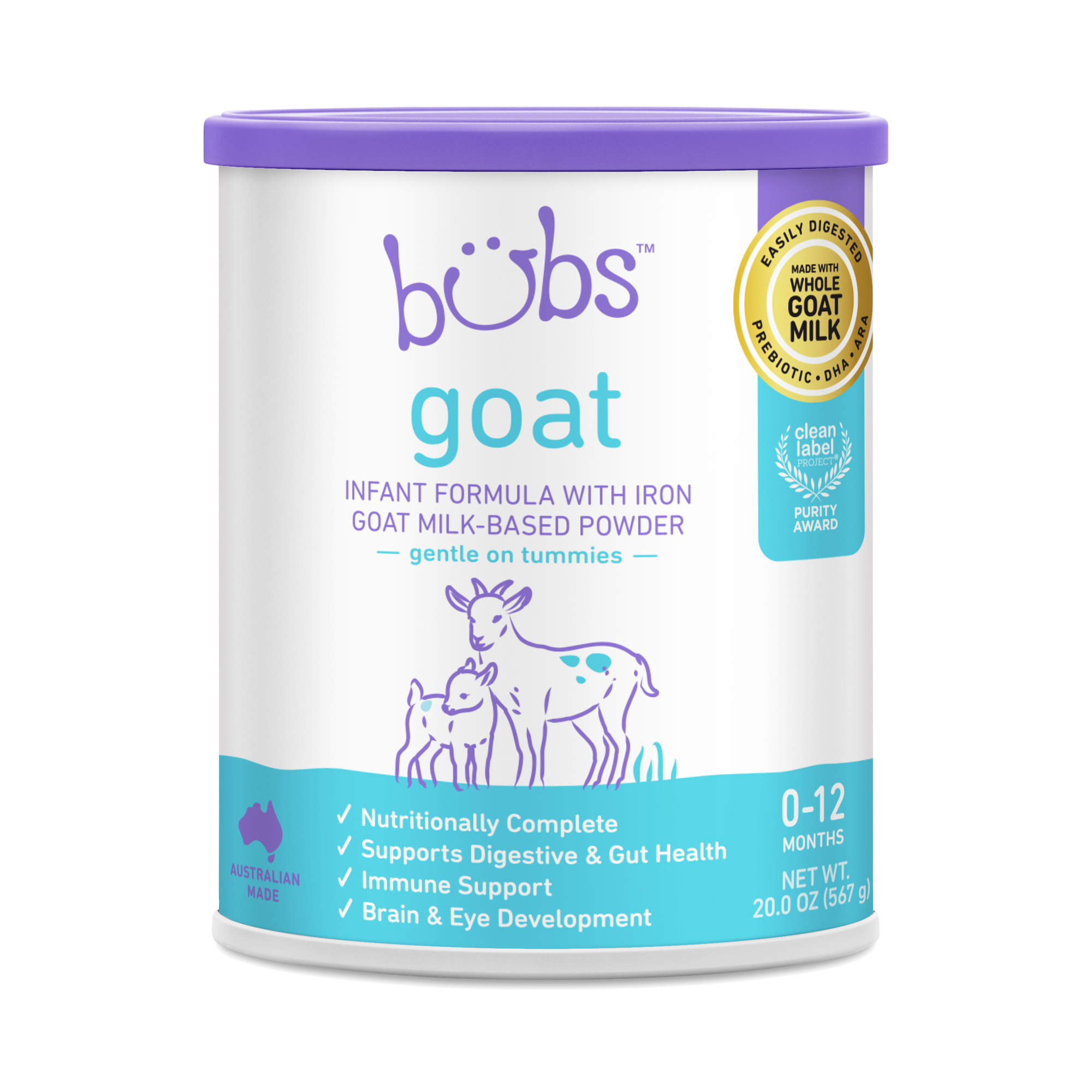 Bubs Goat Milk-Based Powder Infant Formula