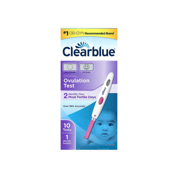 Clearblue Digital Ovulation Test, 1 Month Supply, 10 Tests