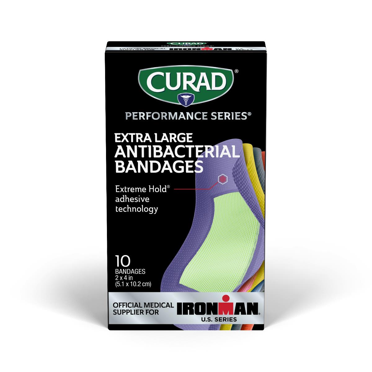 Curad Performance Series Xl Antibacterial Bandages