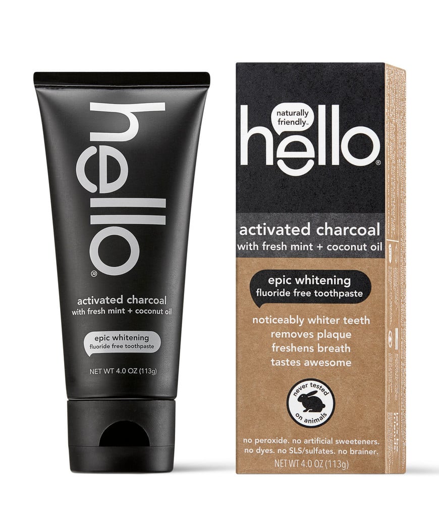 Hello Epic Whitening Charcoal Fluoride Free Toothpaste In Fresh Mint