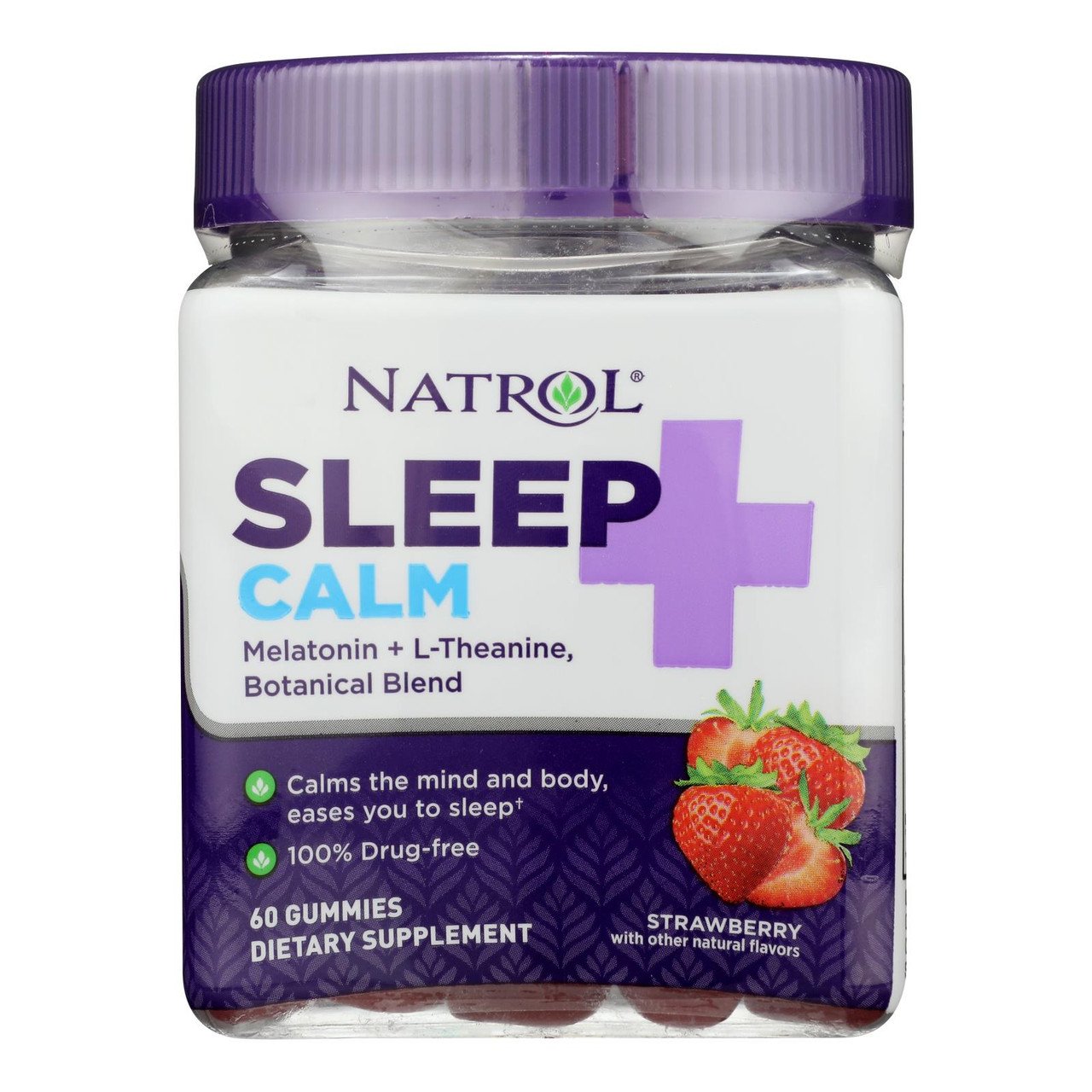 Natrol Sleep Calm Melatonin Gummies - Strawberry Flavor 60ct
