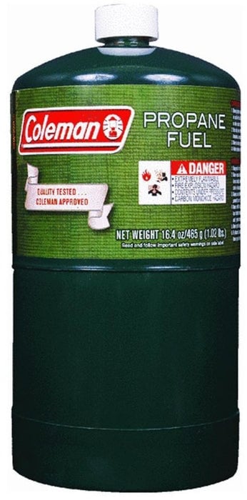 Coleman Propane Fuel Cylinder, 16 oz (1 lb Disposable Tank)