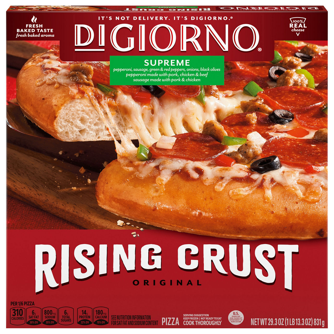 DiGiorno Pizza, Supreme, Rising Crust, Original - 29.3 Ounce