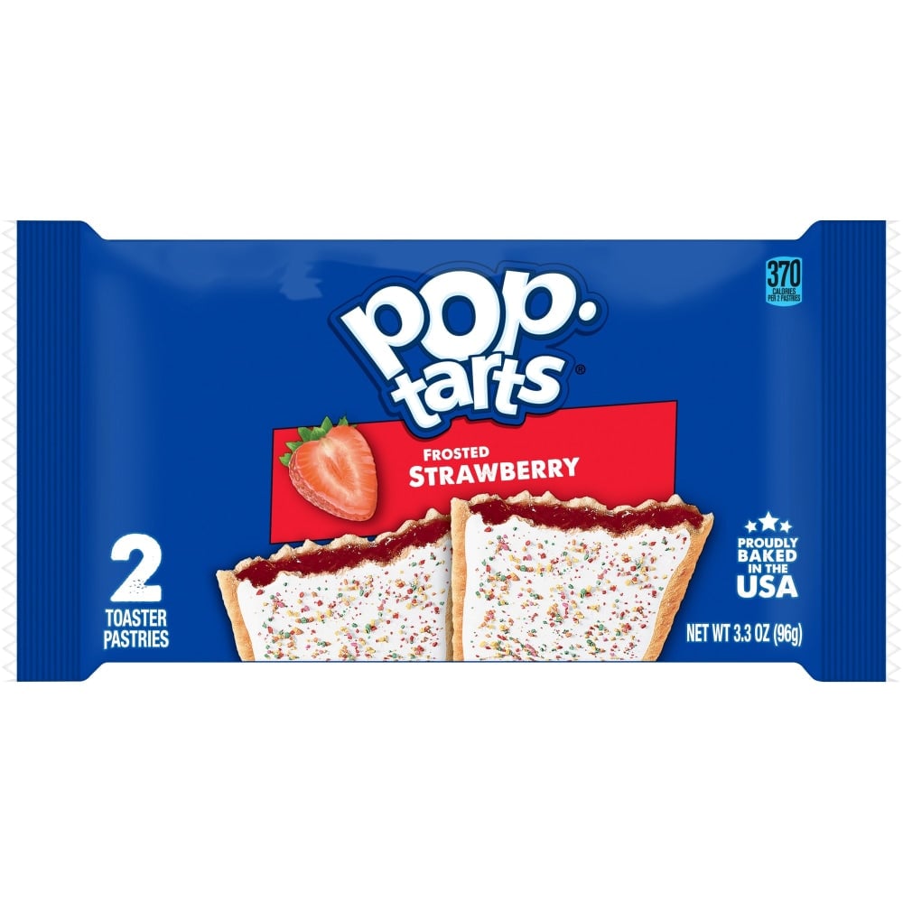 Kellogg's 6 Pack Pop Tarts Frosted Strawberry Flavor 2 Pastries (3.3 Oz)