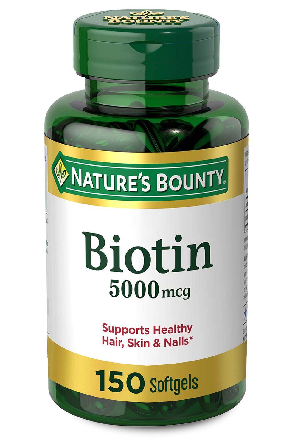 Nature's Bounty Biotin Vitamin Supplement, 5000 Mcg, 150 Softgels