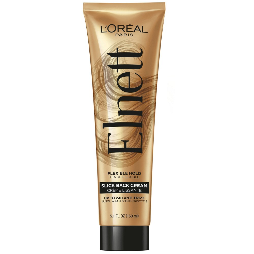 L'Oreal Paris Elnett Anti-Frizz Slick Back Styling Cream For Flexible Hold - 5.1 Fl Oz