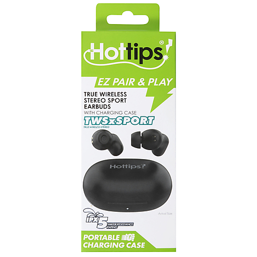 Hottips! True Wireless Stereo Sport Earbuds With Charging Case