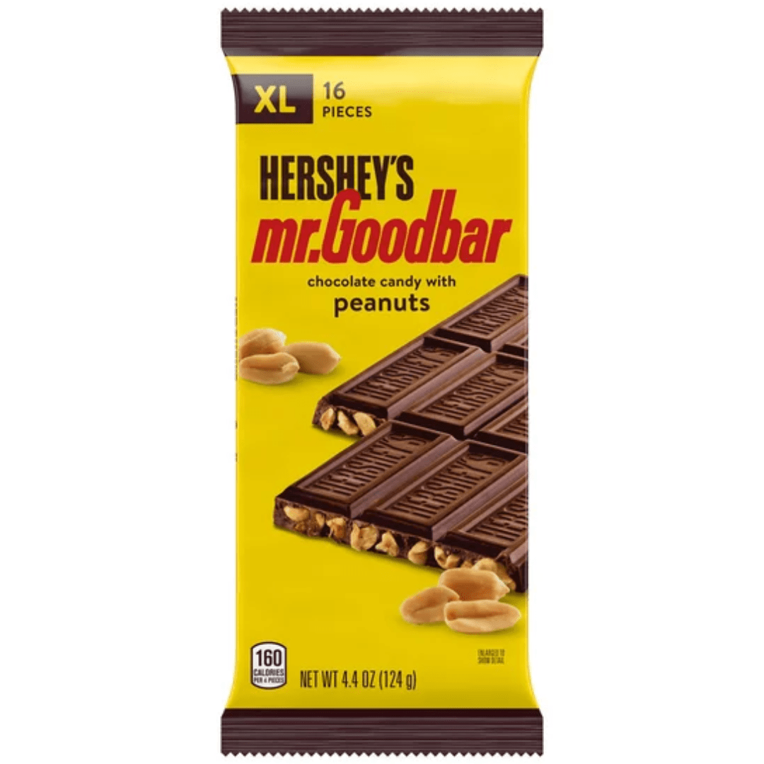 Hershey's Mr. Goodbar Chocolate With Peanuts XL Candy Bar, 16 Pc