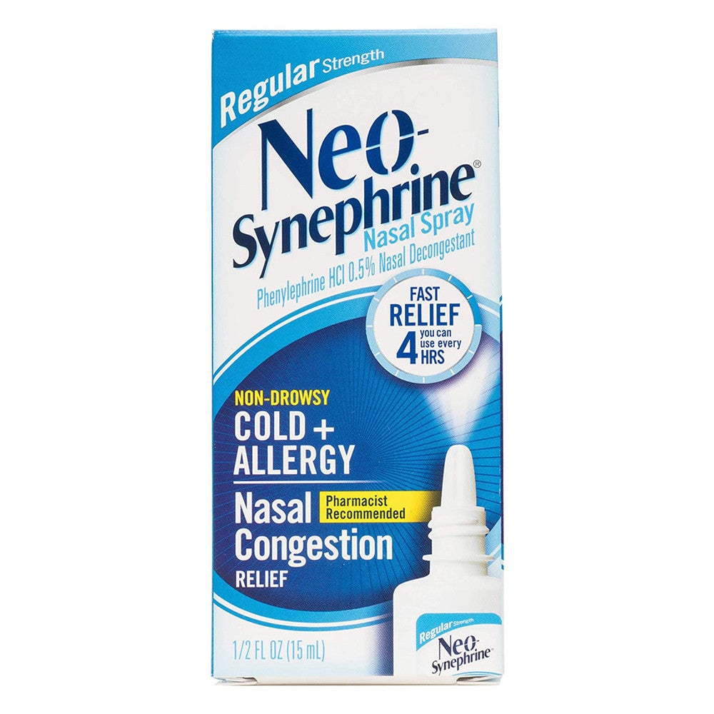 Neo-Synephrine Nasal Spray For Cold & Sinus Relief, Regular Strength, 0.5 Fl Oz