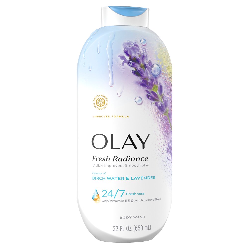 Olay Birch Water & Lavender Radiance With Vitamin B3 & Antioxidant Blend Body Wash