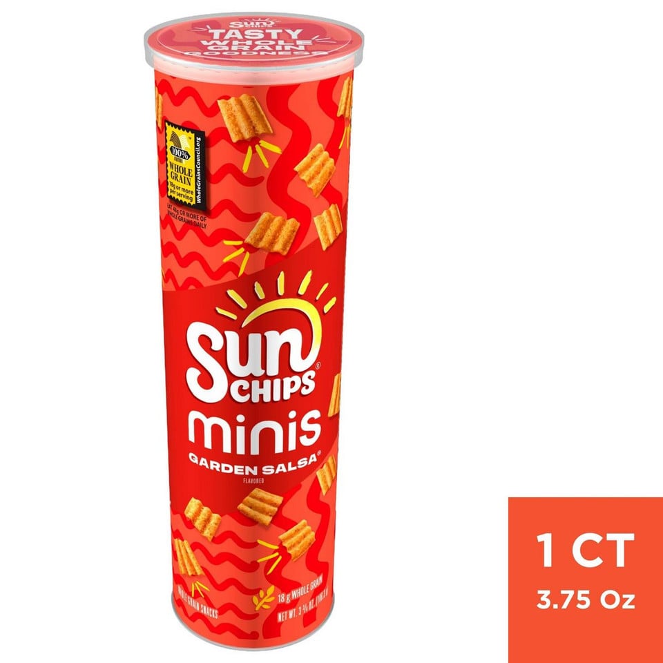 SunChips Whole Grain Snacks, Garden Salsa, Minis