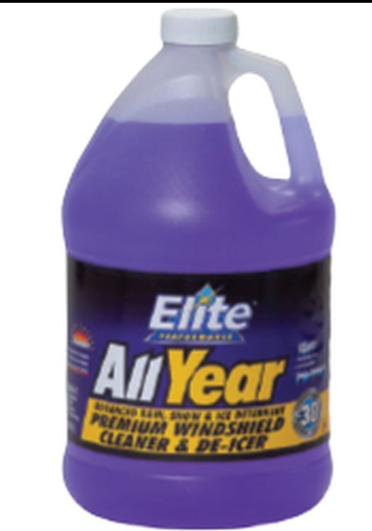 Elite All Year Premium Windshield Cleaner & De-Icer 128oz
