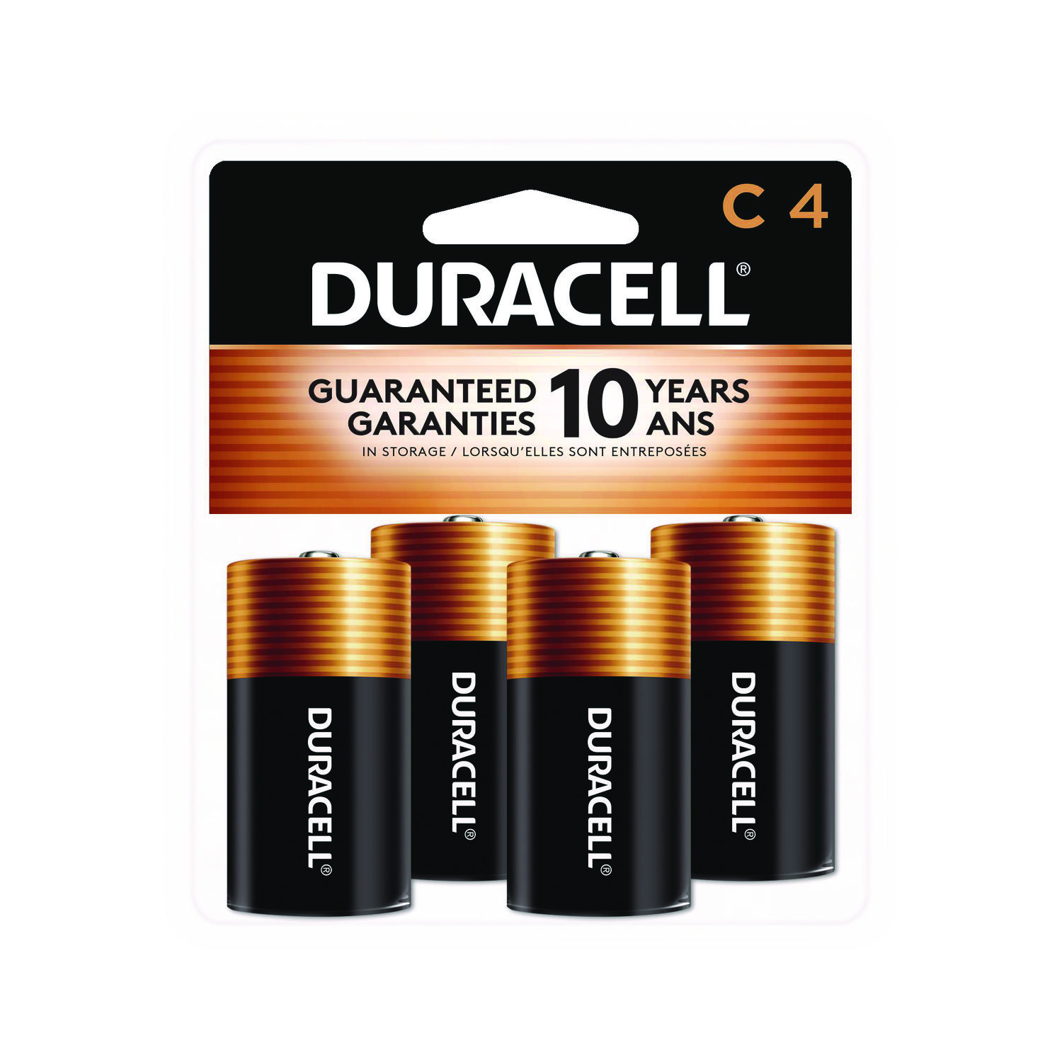 Duracell Coppertop C Batteries - 4 Pack Alkaline Battery