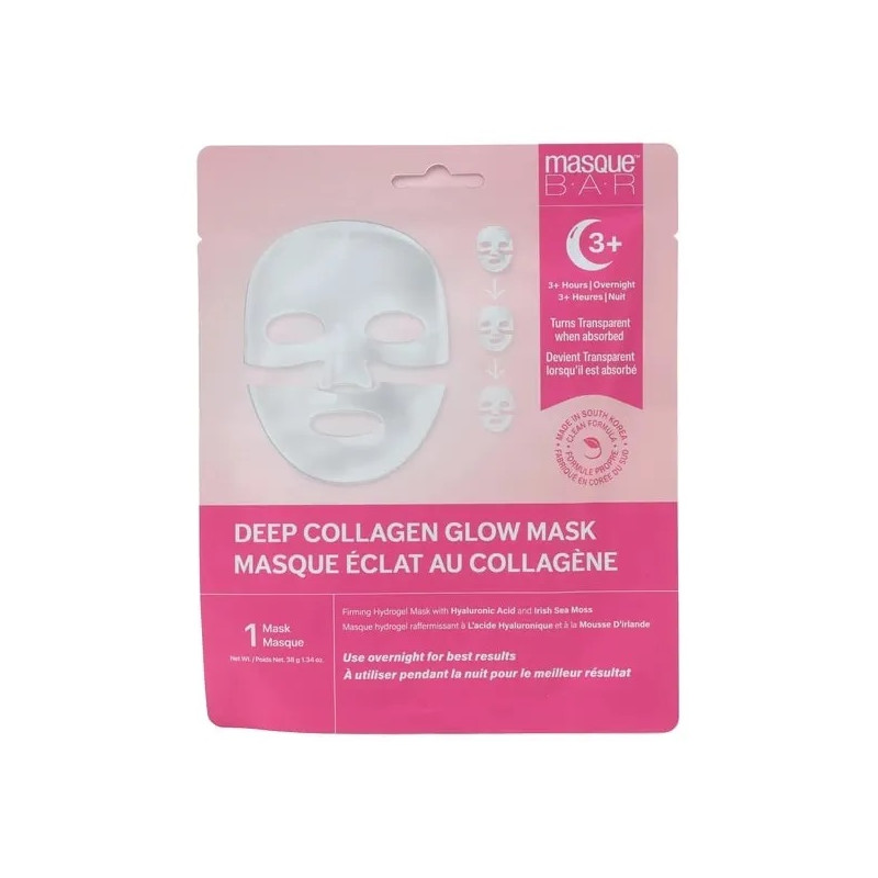 Masque Bar Deep Collagen Glow Mask For Anti-Aging Plump Skin Overnight Glass S
