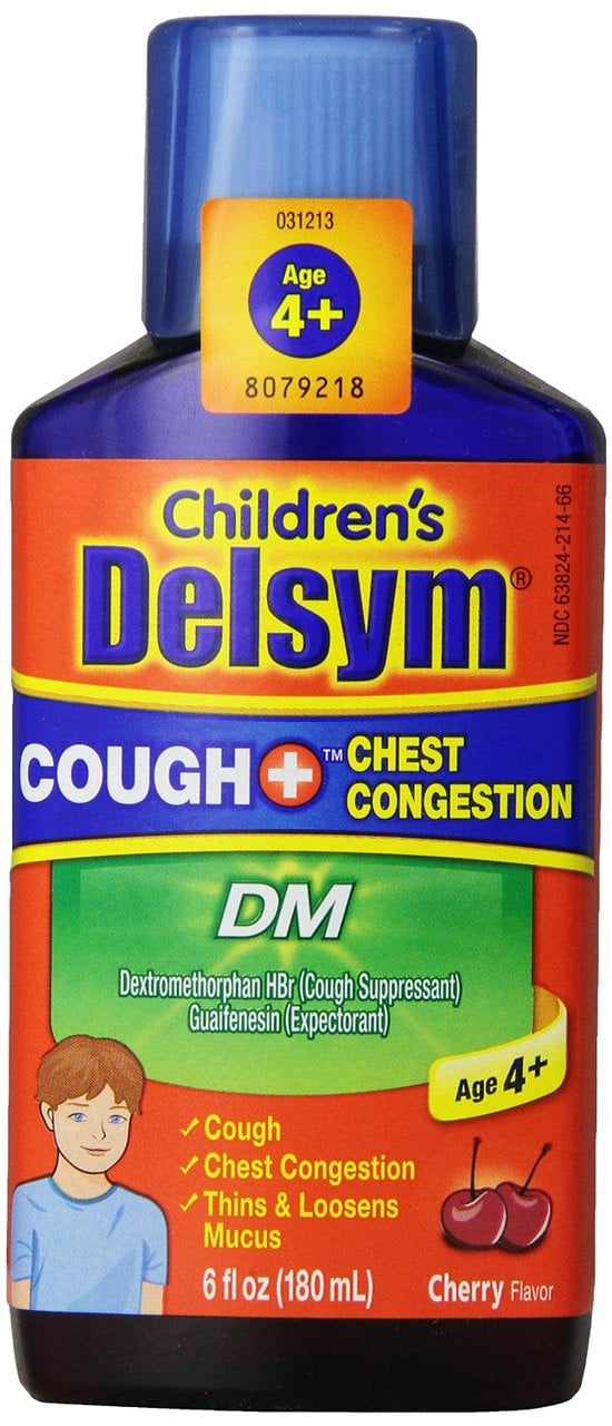 Delsym Dm Cough Plus Chest Congestion Cherry Liquid - 6 Fl Oz
