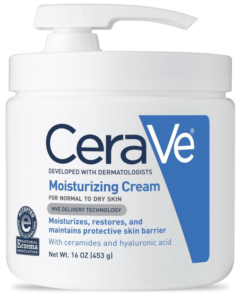 CeraVe Moisturizing Cream With Pump For Easy Dispensing, 16 Oz