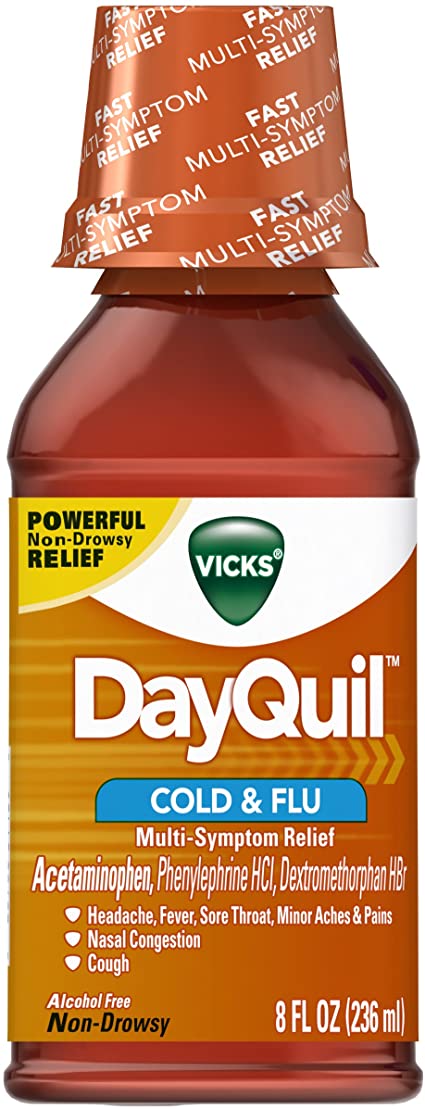 Vicks DAYQUIL Cold & Flu Relief Liquid 8fl.oz