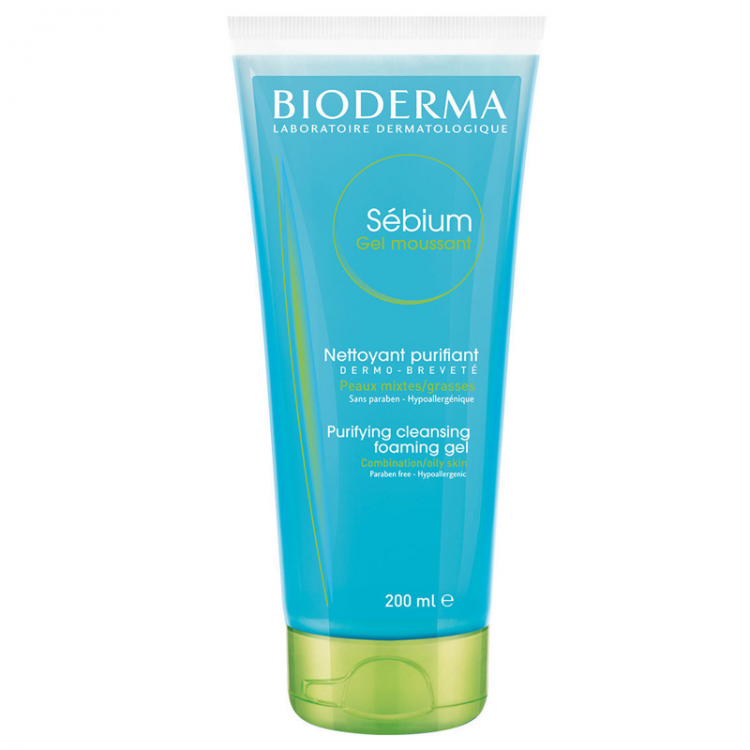 Bioderma Sebium Purifying Foaming Cleansing Gel For Combination And Oily Skin 200ml