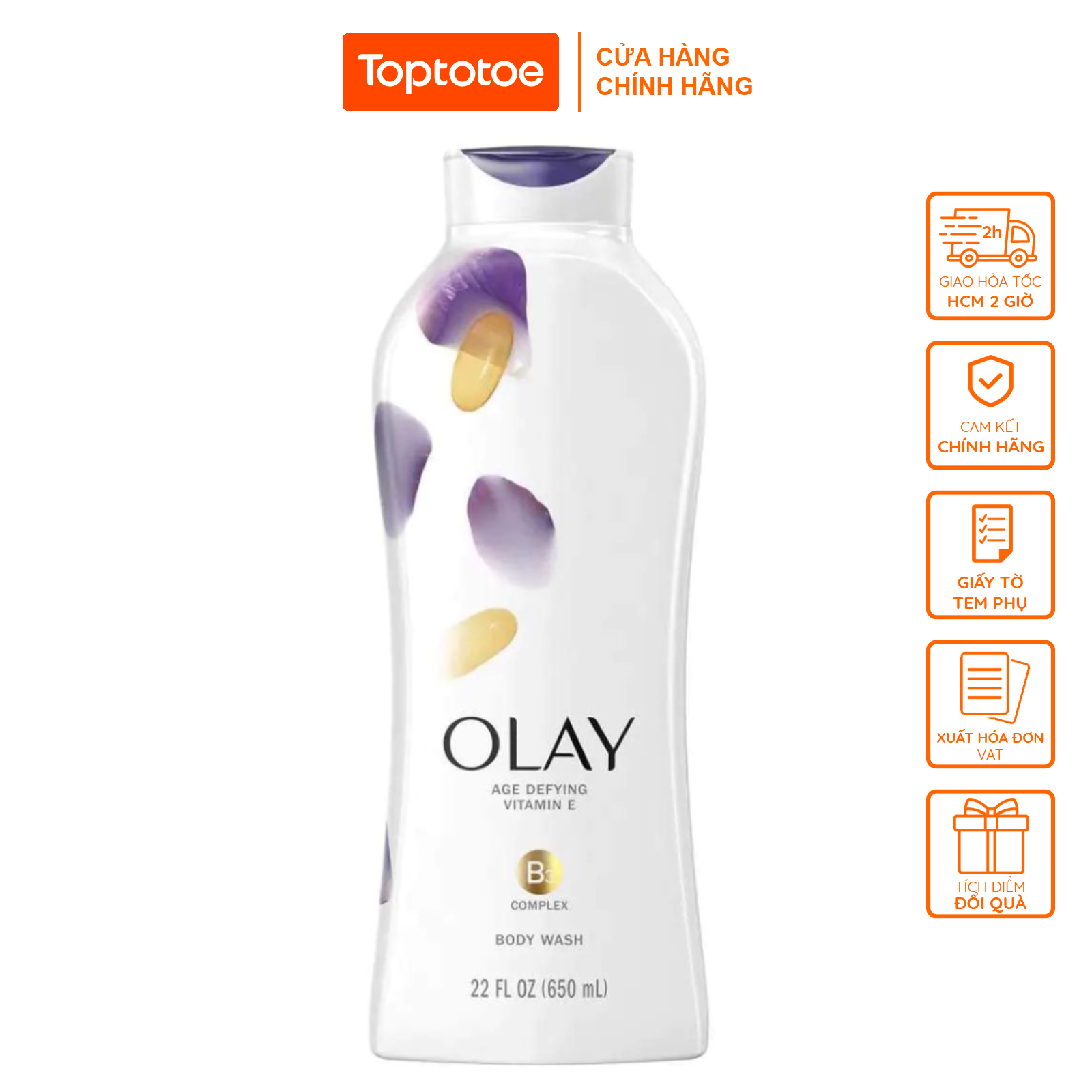 Olay Age Defying Body Wash With Vitamin E - 22 Fl Oz