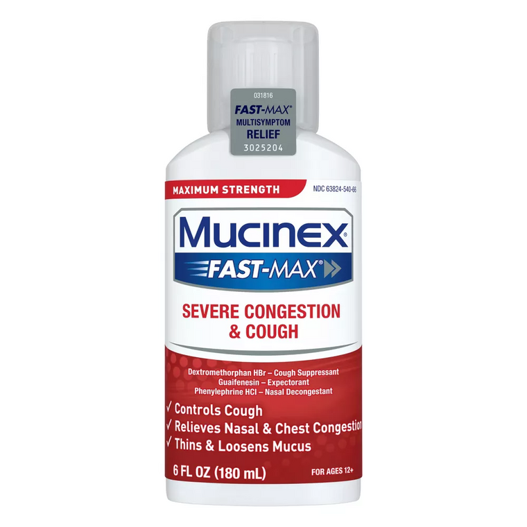 Mucinex Fast-Max Maximum Strength Severe Congestion & Cough Liquid