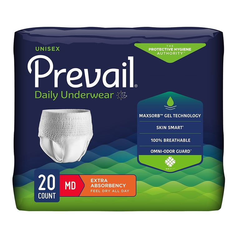 Prevail Adult Incontinence Underwear Medium 20 ct