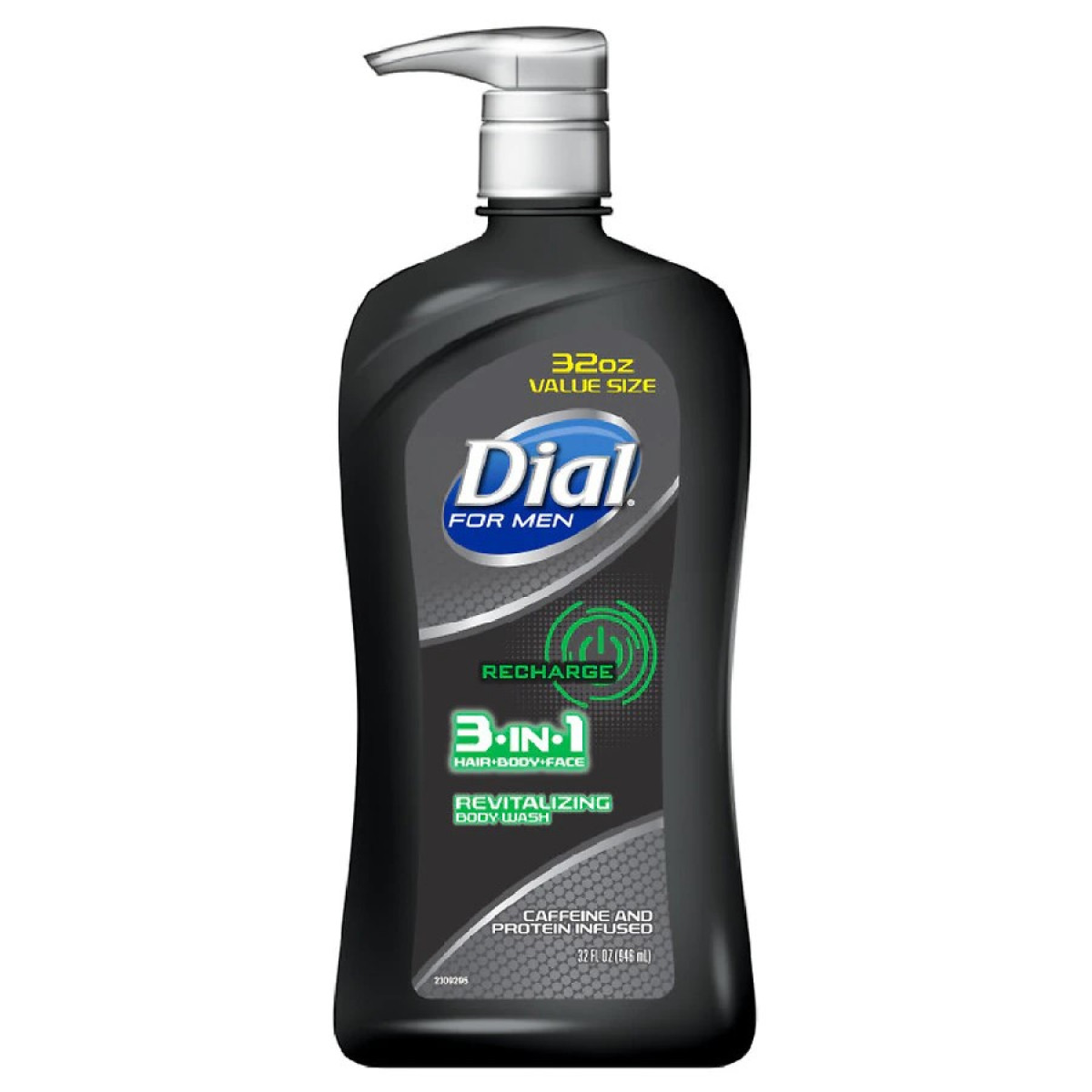Dial Body+Hair+Face Wash, Cedar Leaf, 3 In 1, Recharge 32 Fl Oz