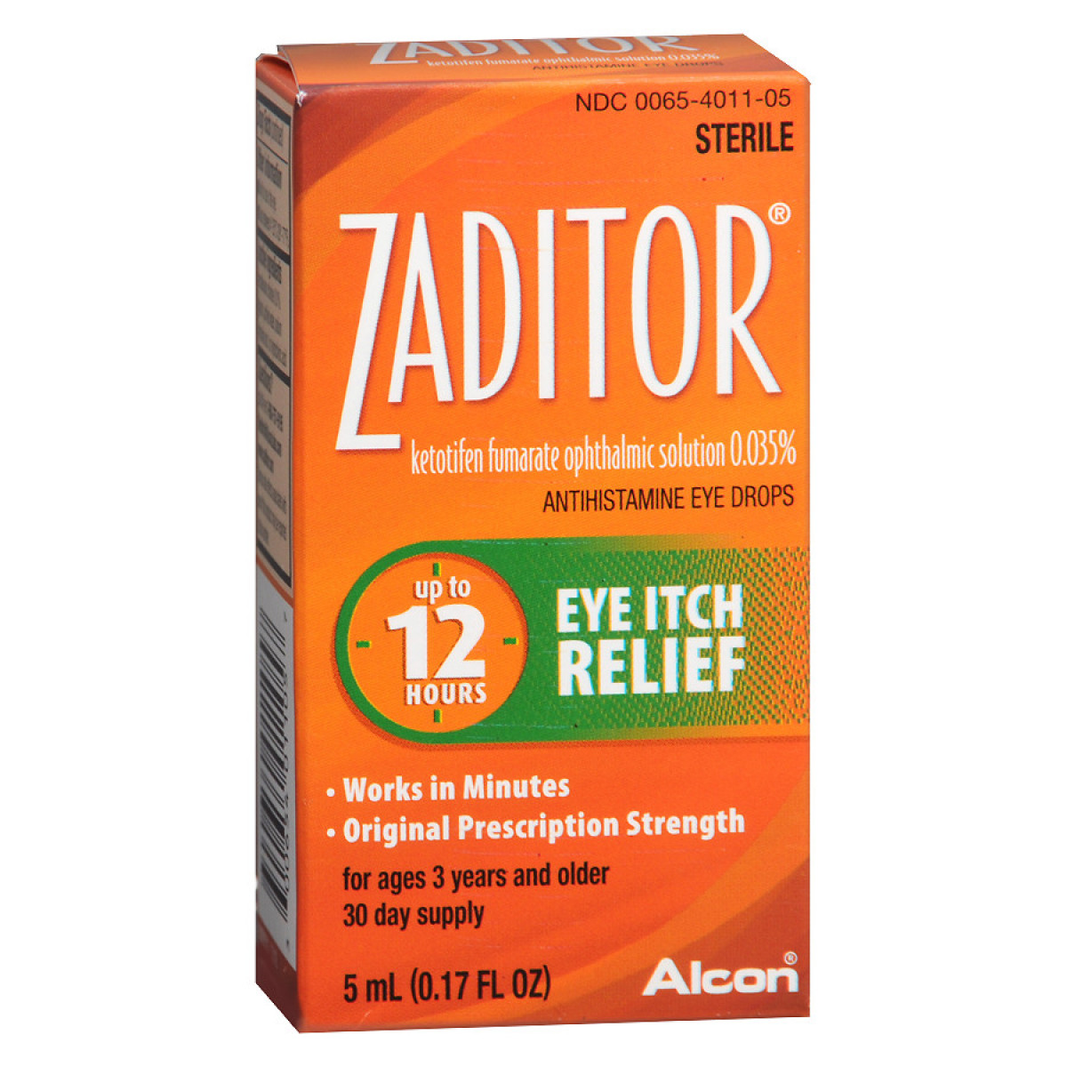 Zaditor Antihistamine Eye Itch Relief Drops - 0.17 Oz