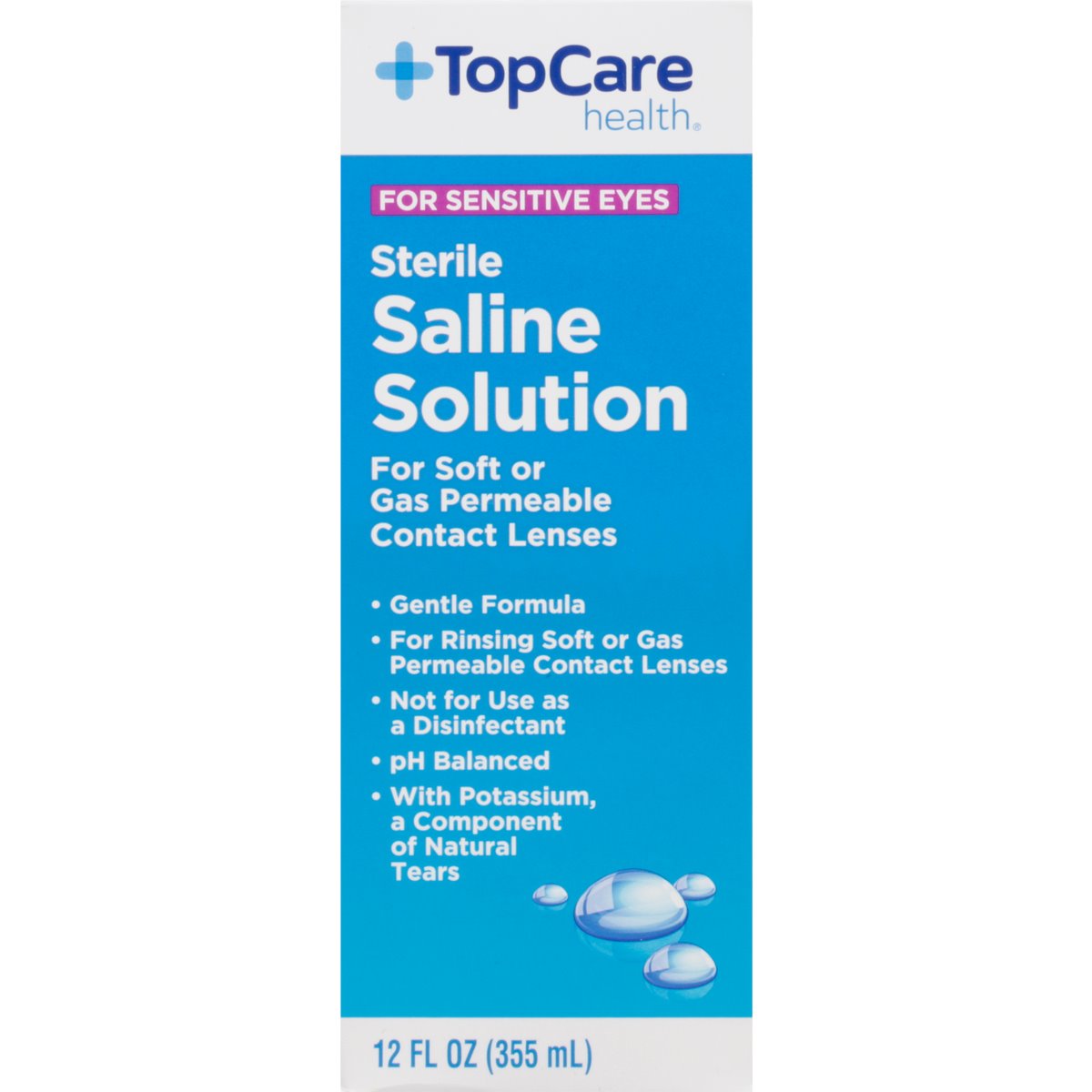 TopCare Saline Solution 12 fl oz