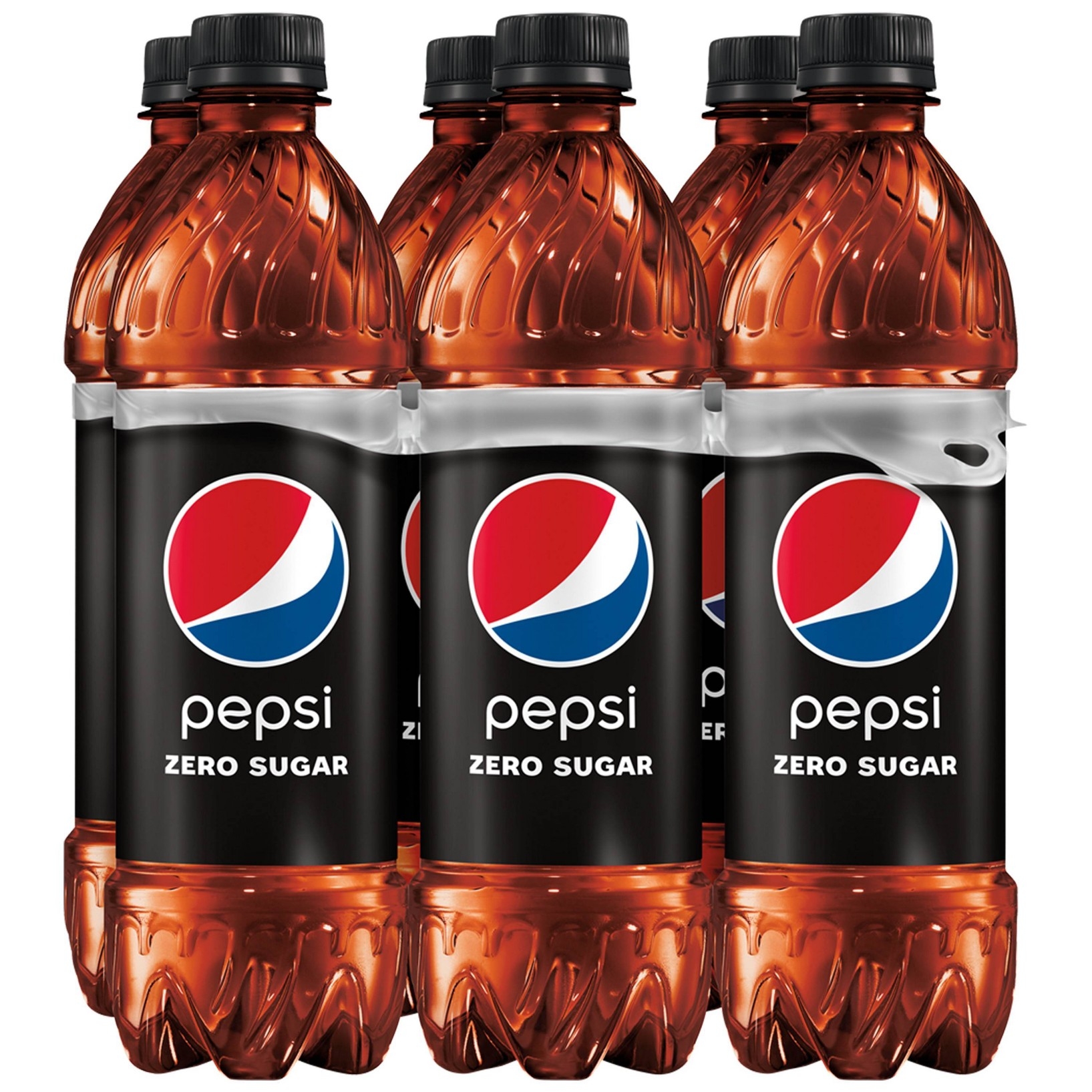 Pepsi Zero Sugar Soda Cola 16.9 Fl Oz 6 Count Bottles