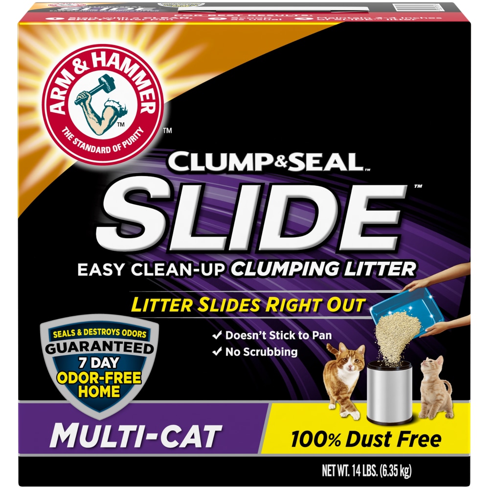 Arm & Hammer Slide Clump & Seal MultiCat Litter, 14 Lb