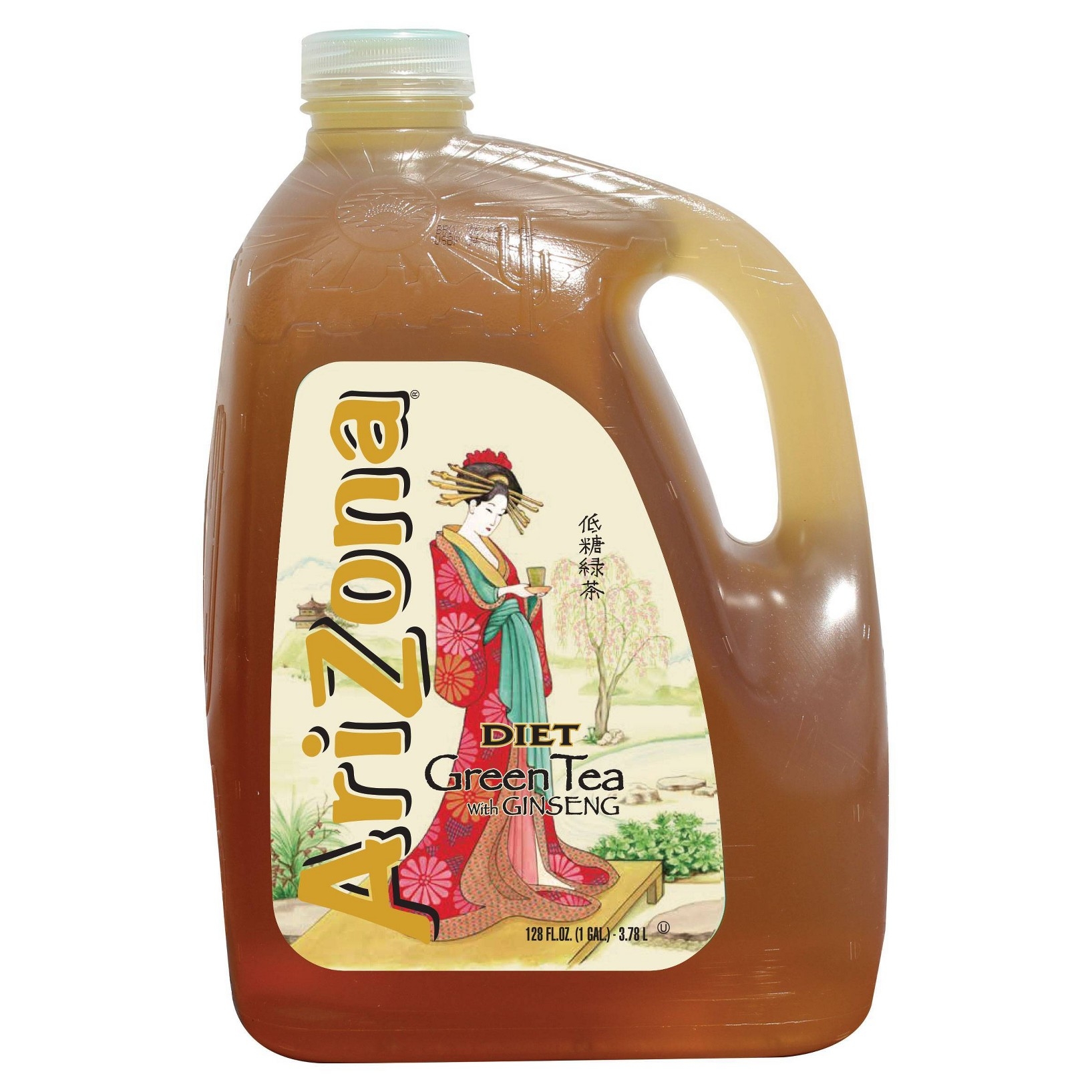 AriZona Zero Calorie Diet Green Tea With Ginseng 1 Gallon BTL